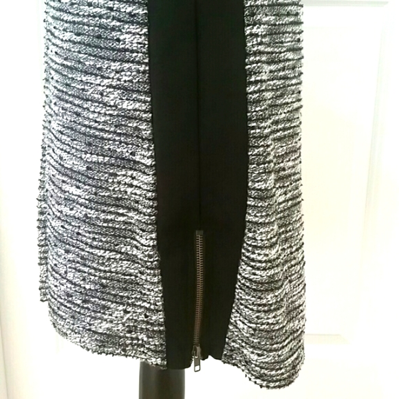 Sanctuary Sleeveless Boucle Paneled Dress Black White Size Large - Picture 7 of 7